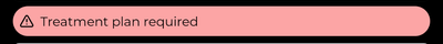 treatment required banner
